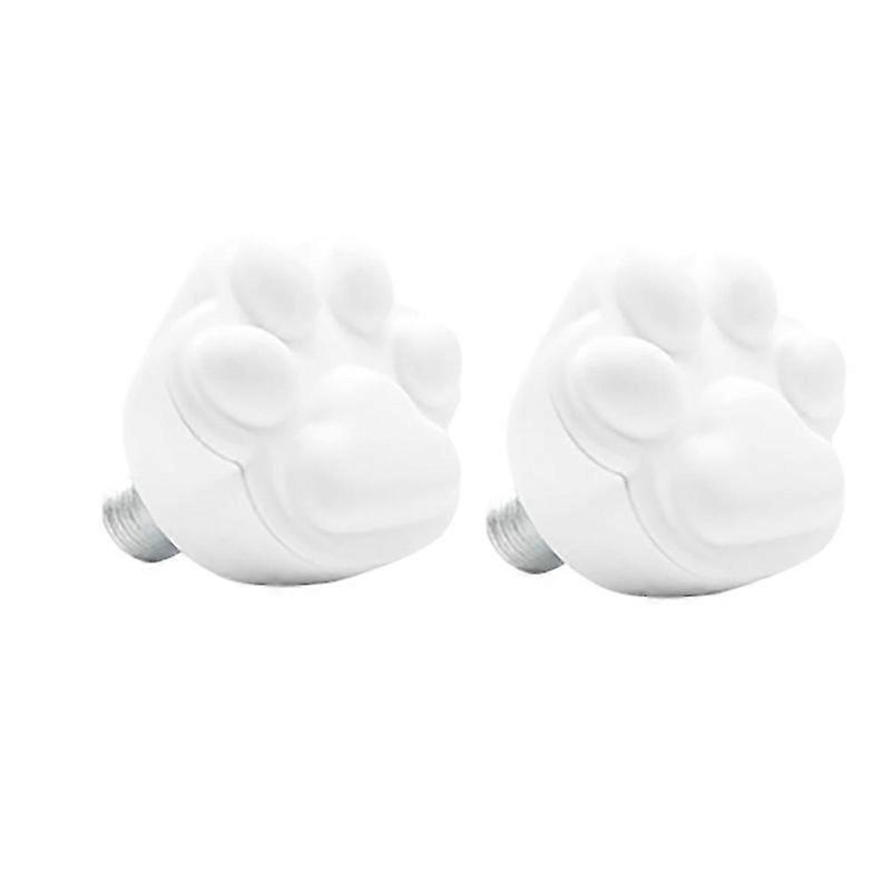 2er-Pack Rollschuhe Zehenstopper Gummi Bremsklotzstopper 82A Stecker für Rollschuhe weiß