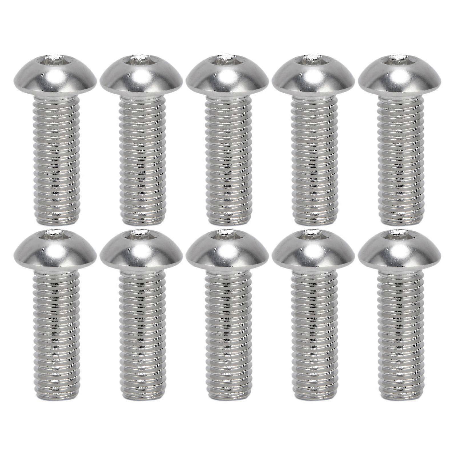 M10x30 A2 Stainless Steel Hex Socket Button Head Screw Set Kit - 30Pcs