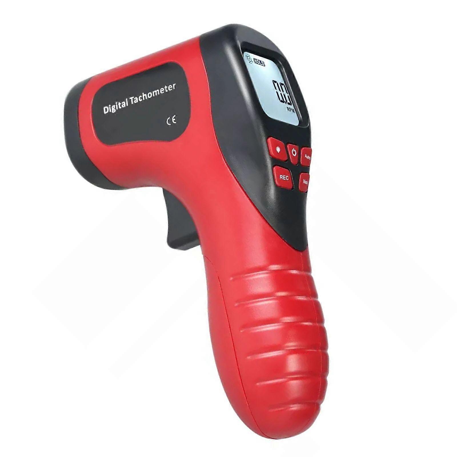 Digital Photo Laser Tachometer Non Contact Speed Gauge Gun RPM Tach Meter TestuC