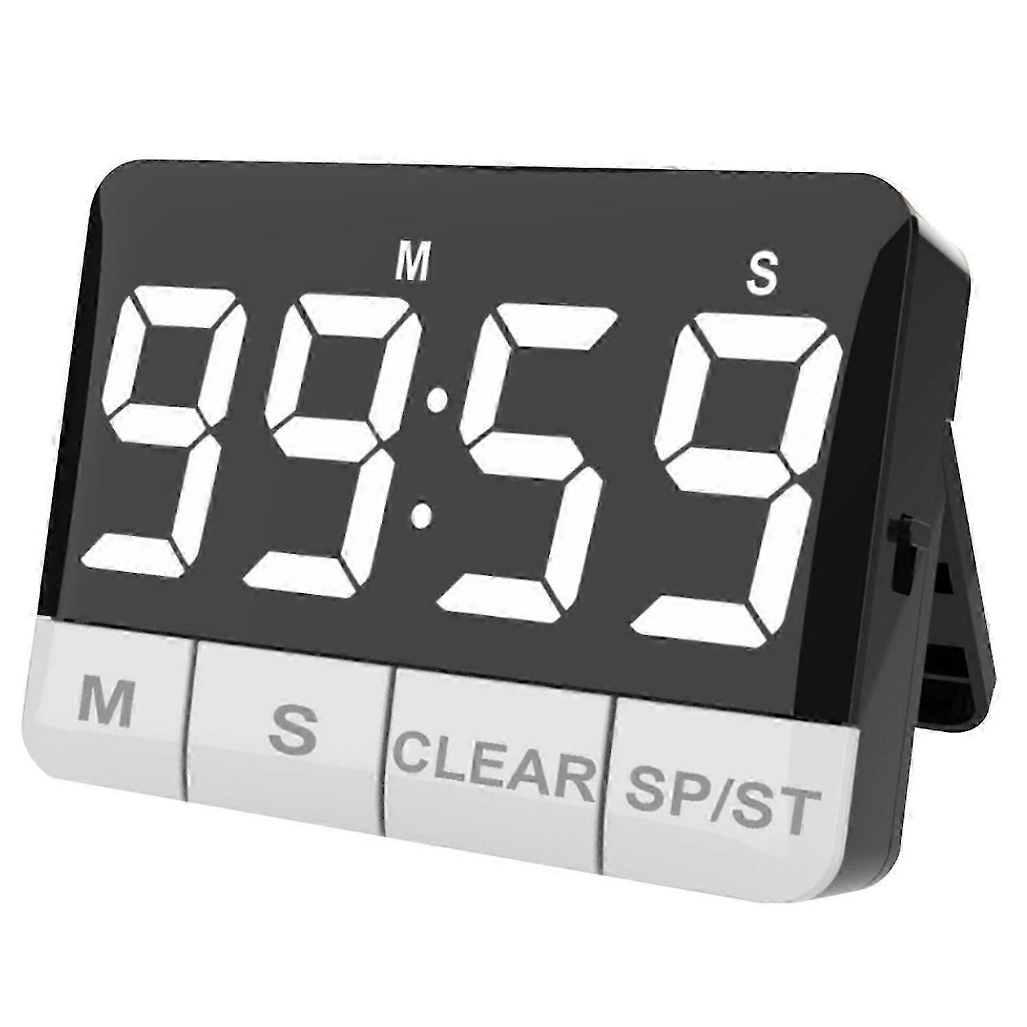 Kitchen Timer 120dB Loud Alarm Large LED Display Energy-saving Magnetic Countdown Multi-purpose