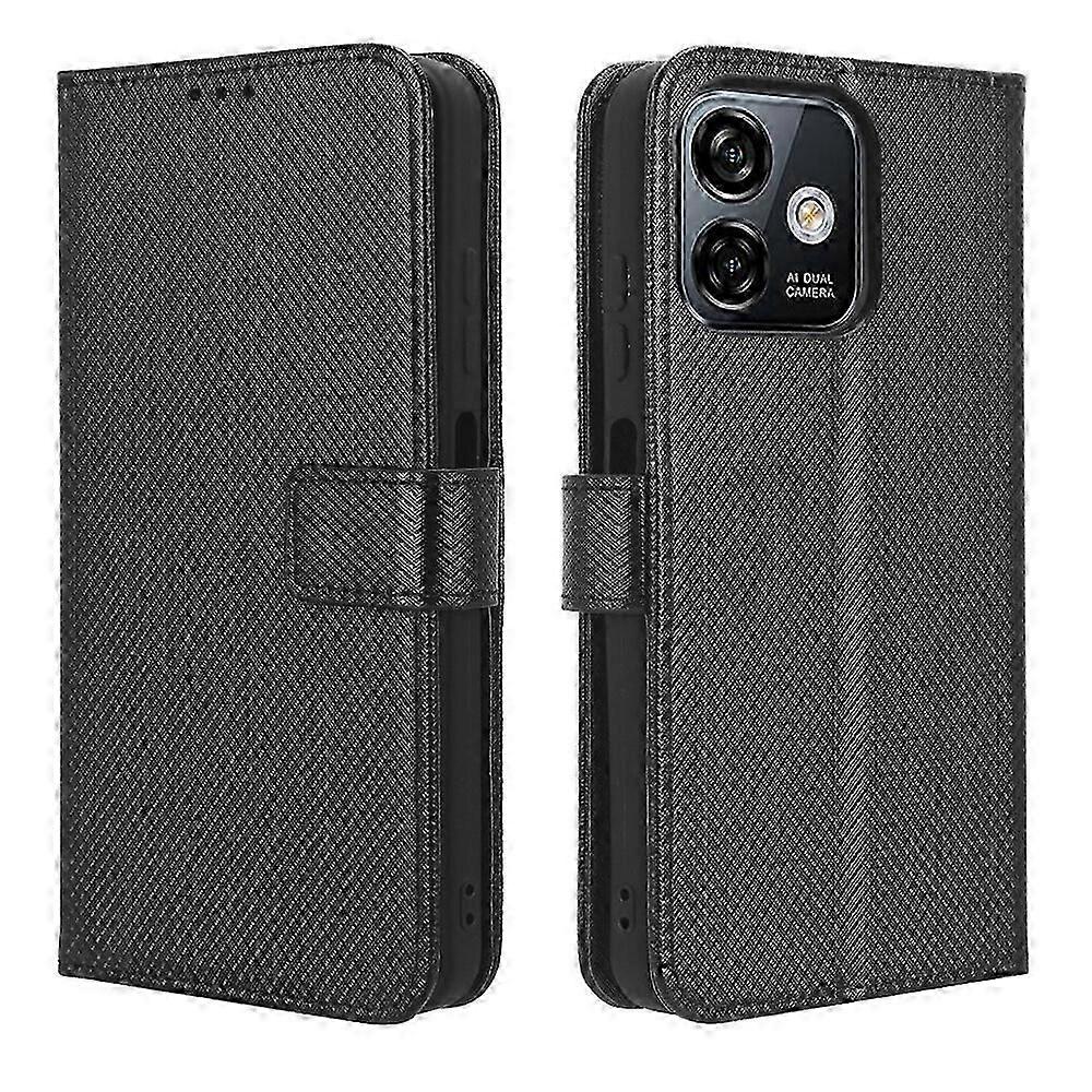 Compatible with Ulefone Note 16 Pro Wallet Case Diamond Pattern PU Leather Cover with Magnetic Closure Card Slots