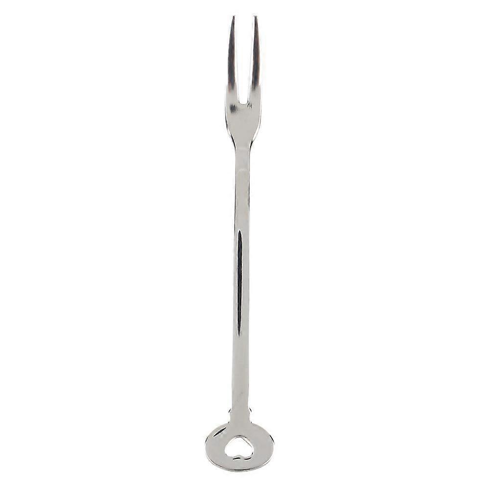 Stainless Steel Salad Fruit Fork Appetizer Dessert Fork(Mini Heart)