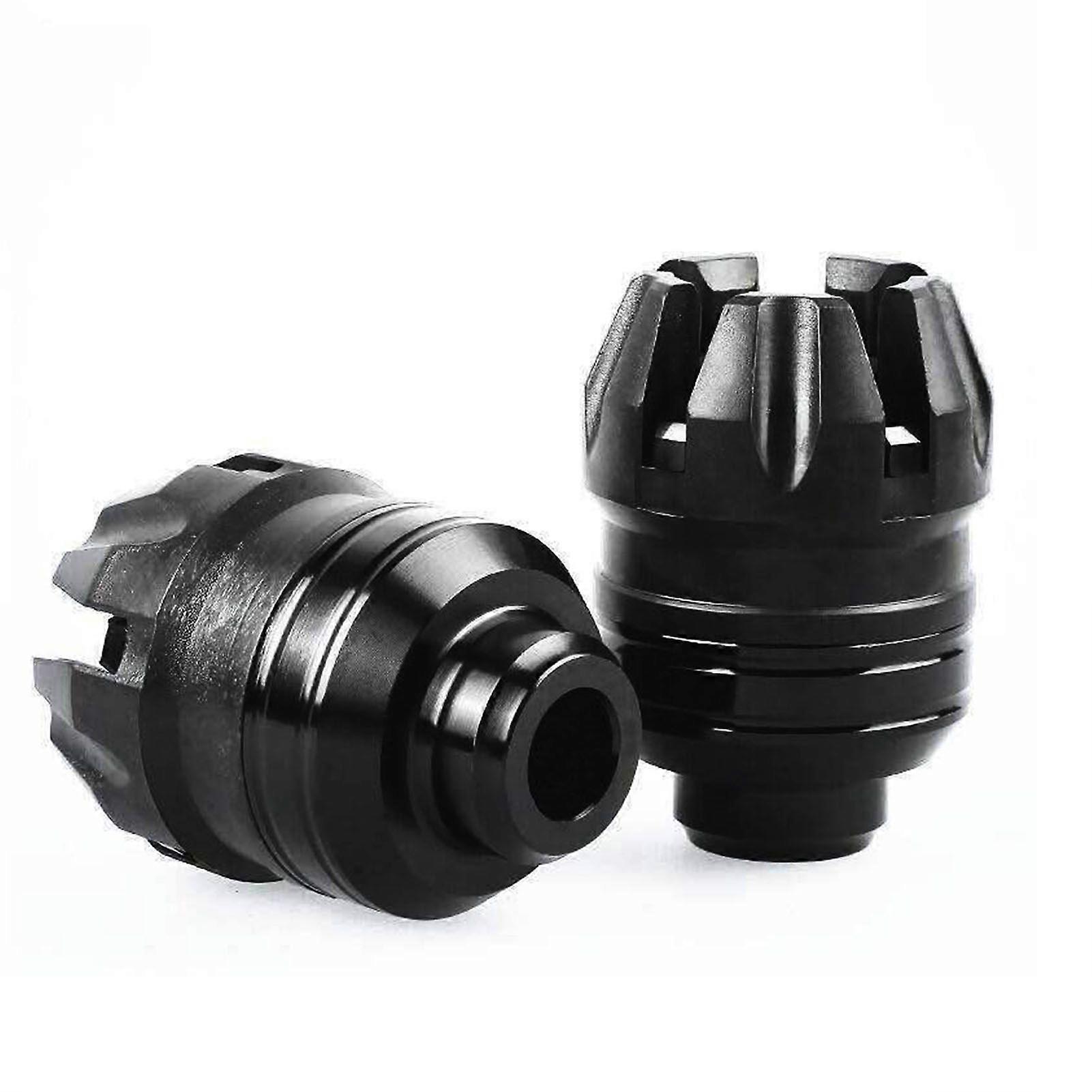 1 Pair Motorcycle Front Fork Cup Aluminum Alloy Falling Protection Wheel Crash Protector Cup for Modification Red