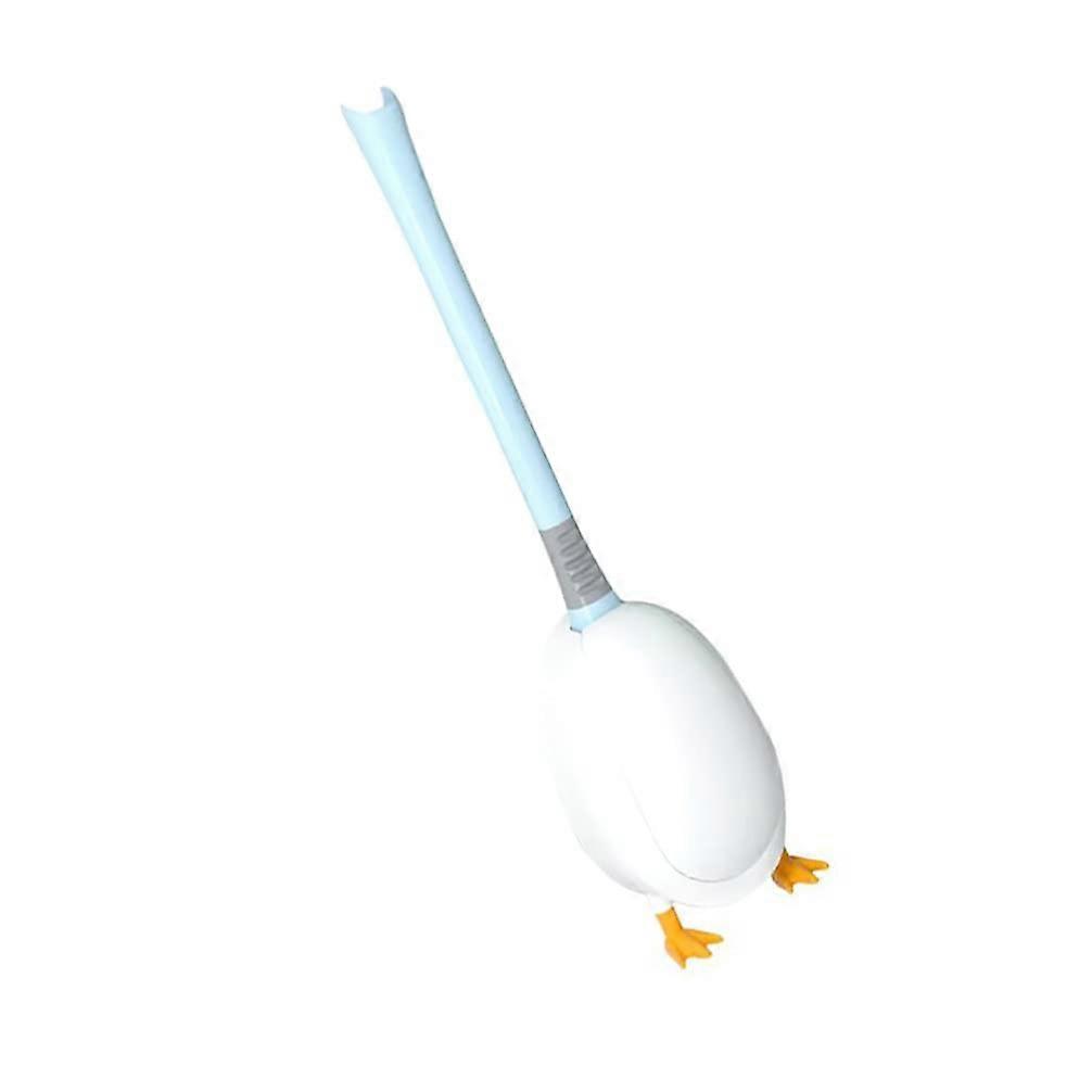 Cute Duck Toilet Brush with Holder - Soft Bristle Bathroom Scrubber Cleaning Tool for Home Office Hotel Use