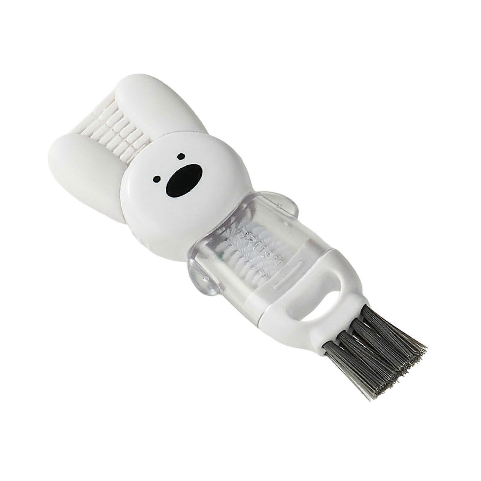 Cup Lid Gaps Cleaning Brush Cup Lid Cleaning Tool Easily Clean Every Corner Innovative Brush for Cup Lid Easily Use White