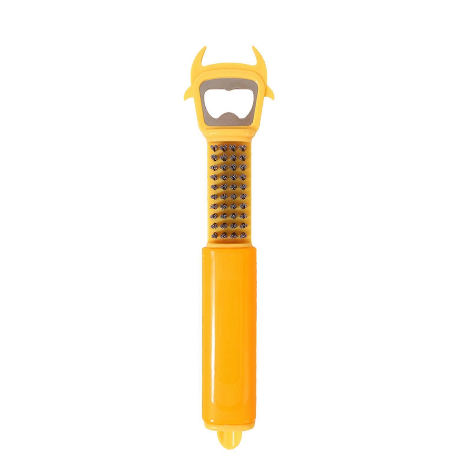 7 in 1 Vegetable Fruit Peelers Slicer Beer Can Opener Multifunctional Peeling Tool for Orange Potato Cucumber Carrots Yellow