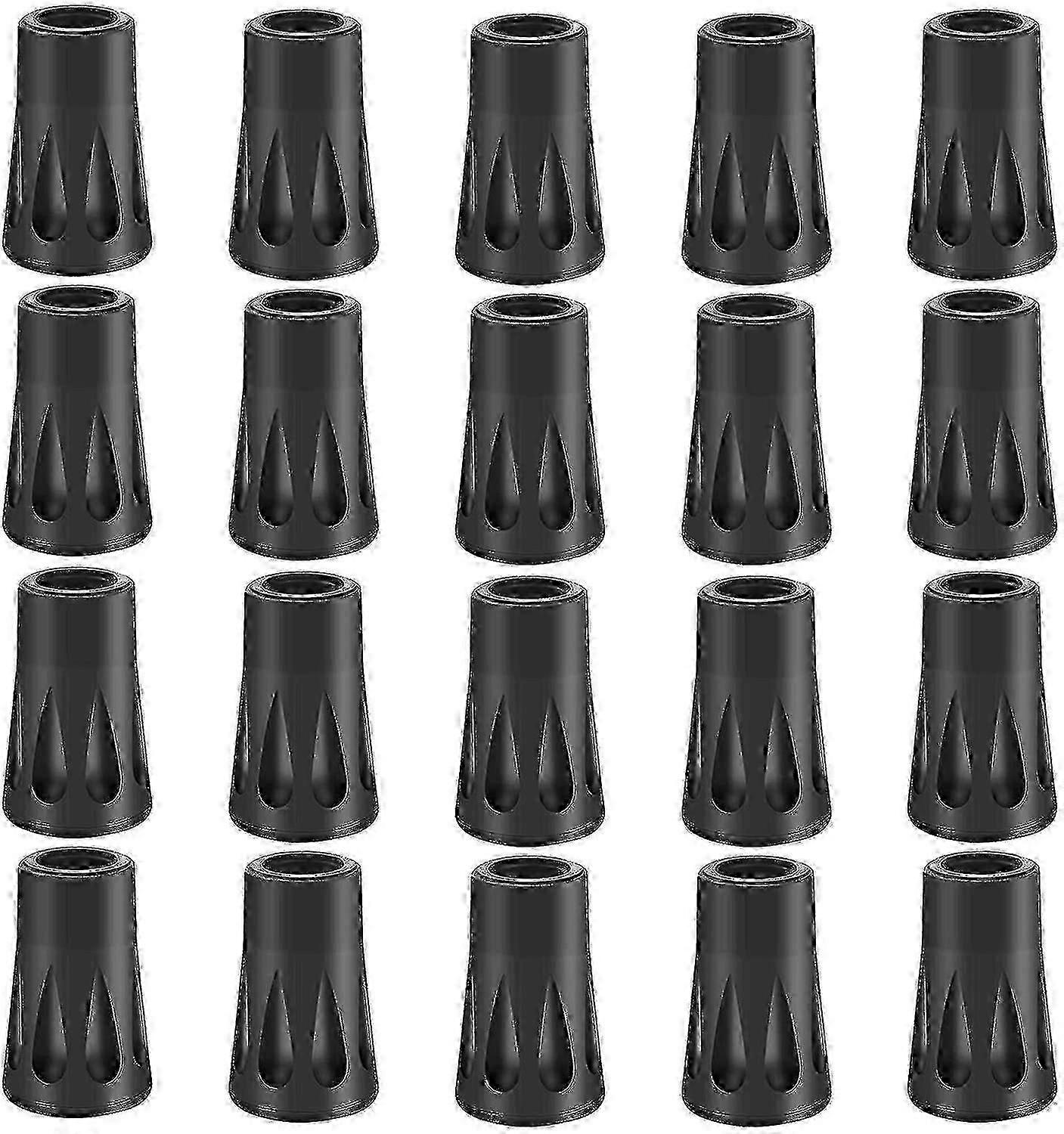 20 X Rubber Buffer Set Hiking Poles Rubber Buffer Nordic Walking Pads