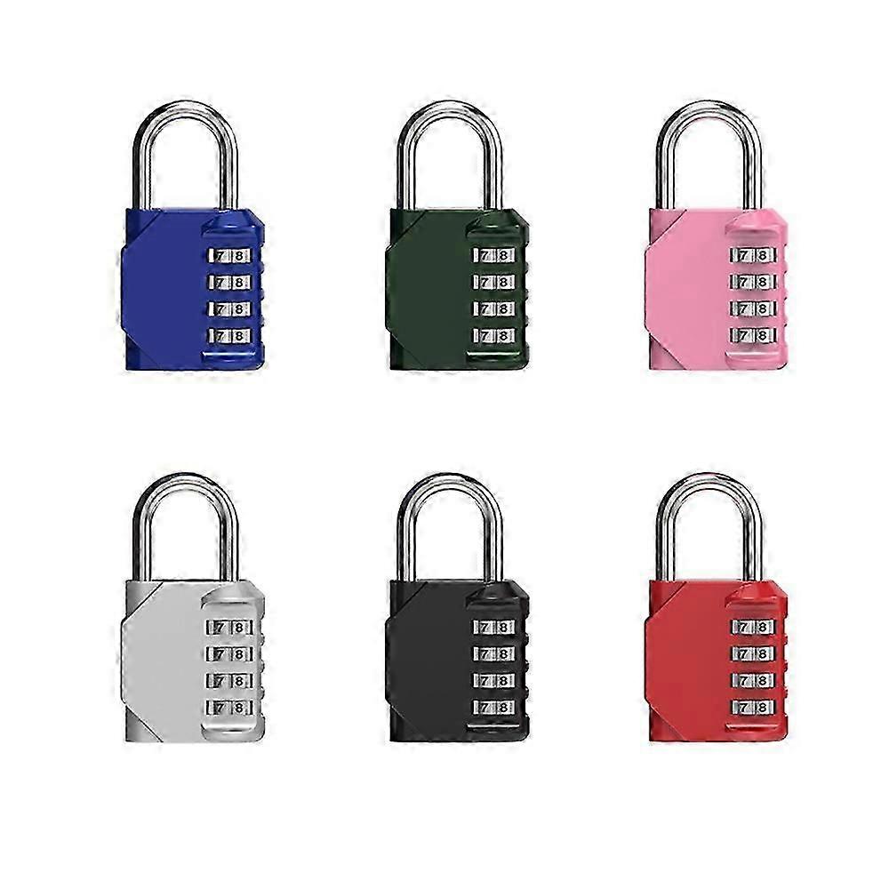 Set of 6pcs Code Padlock 4 Digit Code Locks(80*44*21mm)
