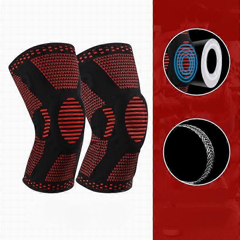 2 Pack Knee Brace, Knee Compression Sleeve Support for Knee Pain, Running, Work Out, Gym, Hiking, Arthritis, Meniscus Tear, Injury Recovery XL