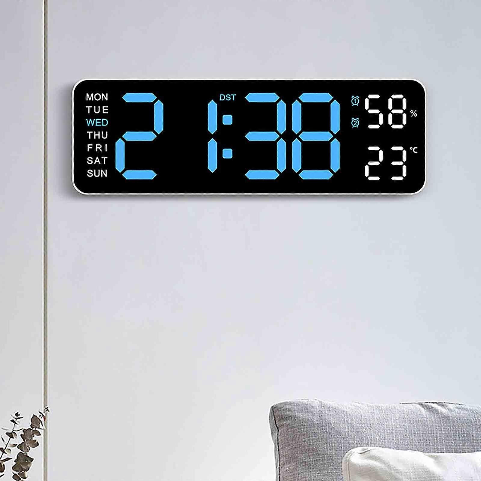 Electronic Clock Multi-functional LED Alarm Clock Temperature Jump Seconds Display Countdown Bedside Clock