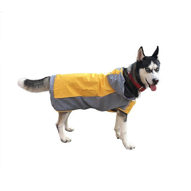Reflective dog raincoat for rainy days and outdoor walks in large size