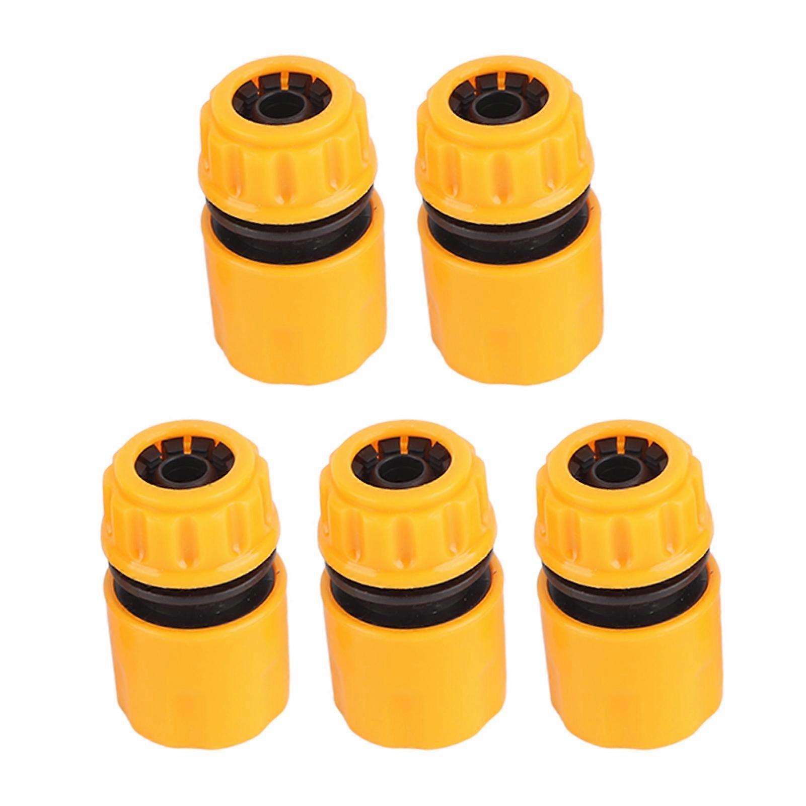 5Pcs Hose Adapter Pipe Connector Fitting ABS 3/4in Quick Connection Set Kit for Garden