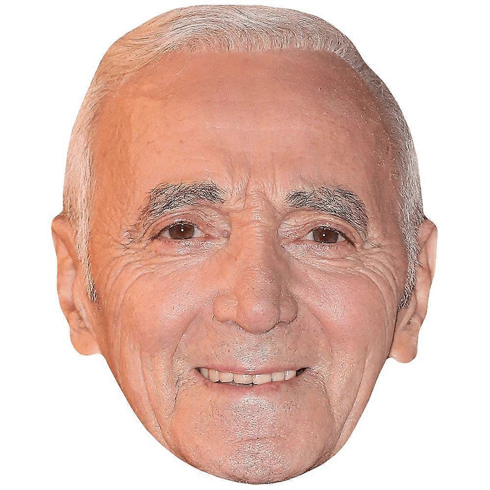 Charles Aznavour (Smile) Celebrity Mask, Flat Card Face