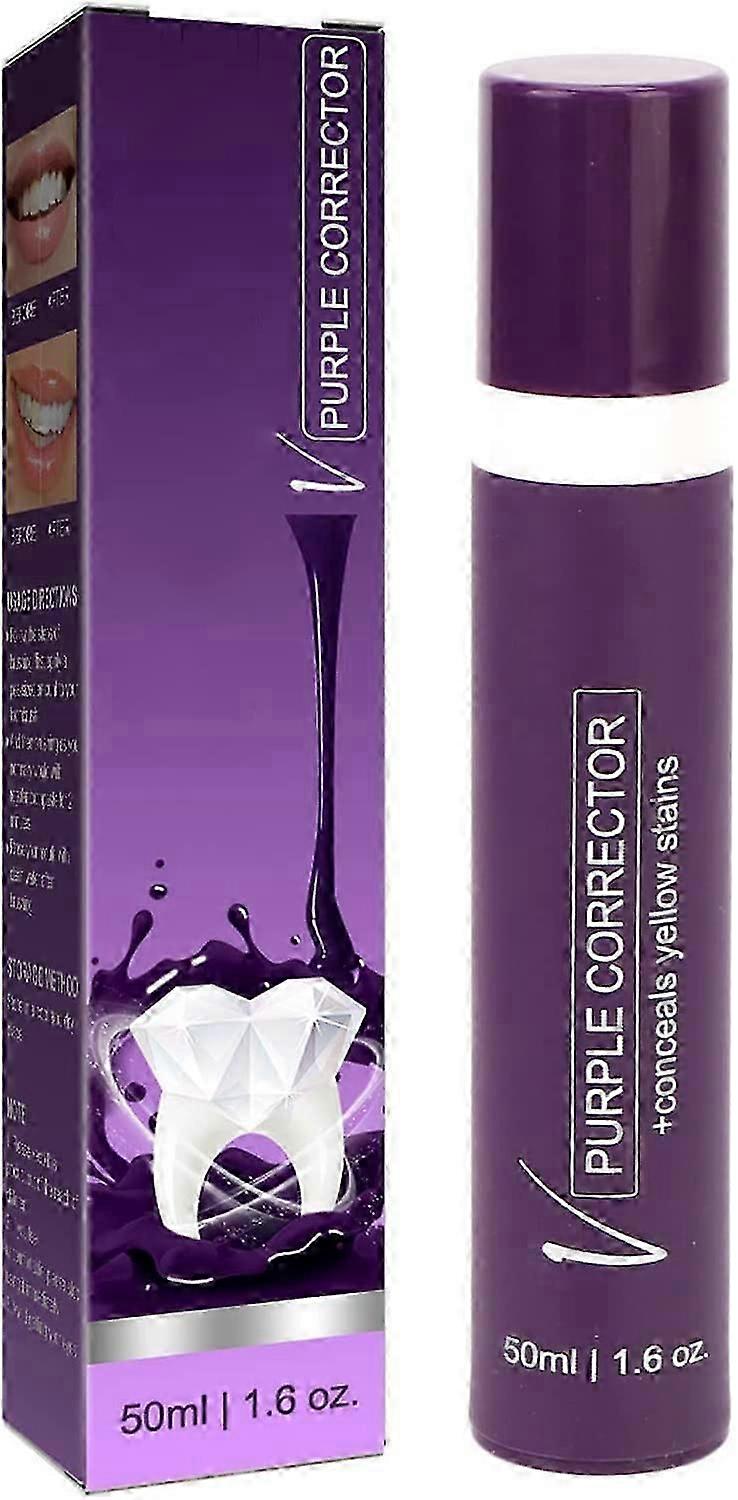 high qualityPurple Toothpaste, Teeth Whitening Toothpaste, Gentle Dental Color Corrector Toothpaste Reduce Yellow Stains