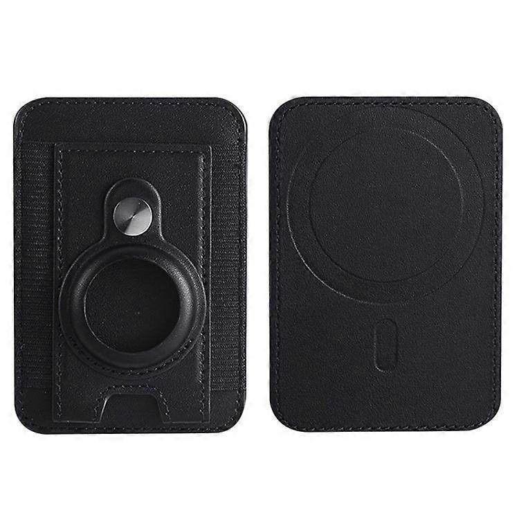 Elastic Band PU Leather Phone Back Card Bag Compatible with MagSafe Protective Case Compatible For AirTag
