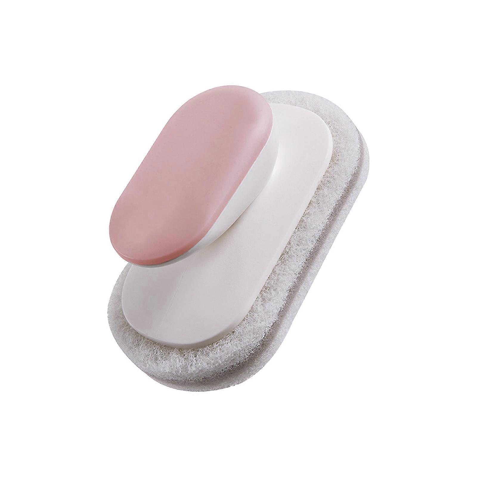 Multifunctional Bathroom Scrub Brush, Ergonomic Handle &amp; Sponge for Effortless Cleaning