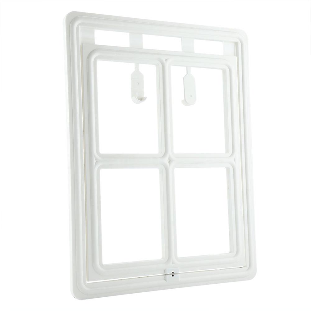 Plastic Pet Dog Puppy Cat Door Magnetic Locking Flap for Screen Window Gate