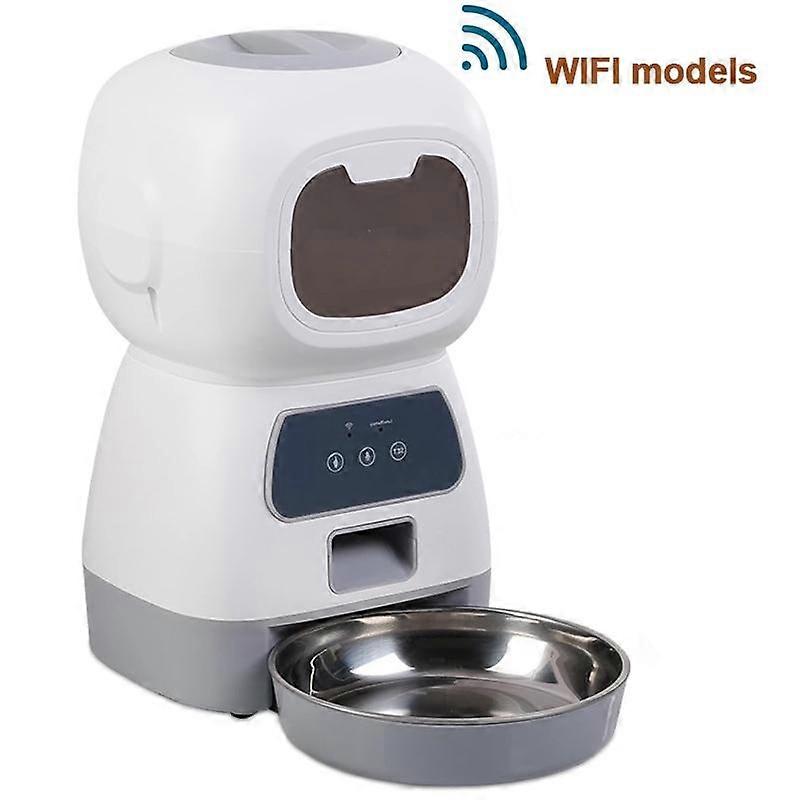 3.5L Automatic Wifi Pet Feeder Smart Food Dispenser For Dog Cat Bowl Timer Robot Pet Feeding Water Dispenser Auto Sensor Cat Fountain