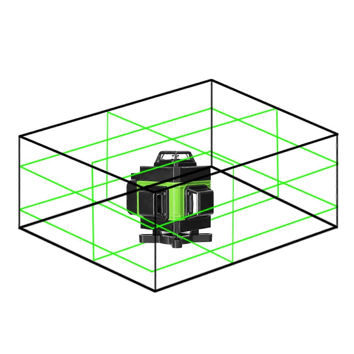 Multifunctional 4D 16 Lines Laser Level 3° Self-leveling Machine USB Rechargeable Lithium Battery Le