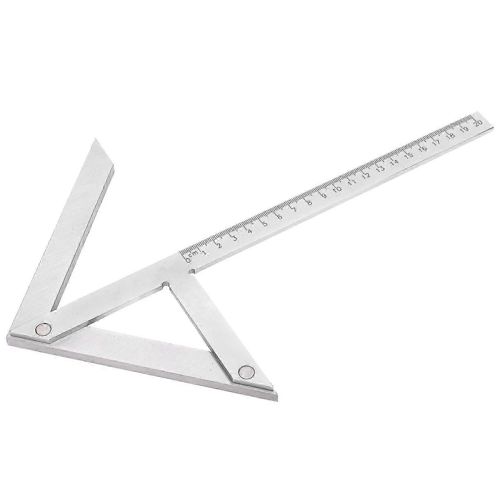 Angle Gauge Protractor High Accuracy Center Dot Marker Scriber Woodworking Ruler Tool