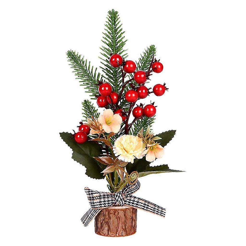 Set Artificial Berries Pine Tabletop Decorations Artificial Flower Artificial
