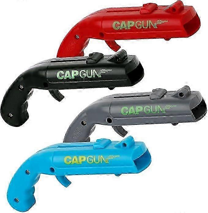4PCS Cap Gun Bottle Opener, Launcher Shooter Funny Shoots Gun Creative Beer Opener for Drinking Game Family Party Bar Outdoor Barbecue