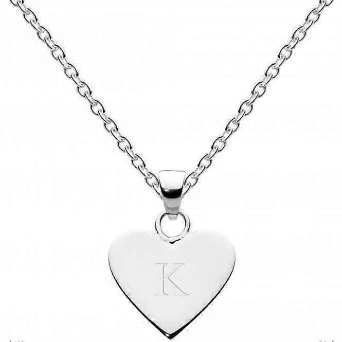 Dew Sterling Silver Dinky Heart Alphabet Pendant 9091HPK