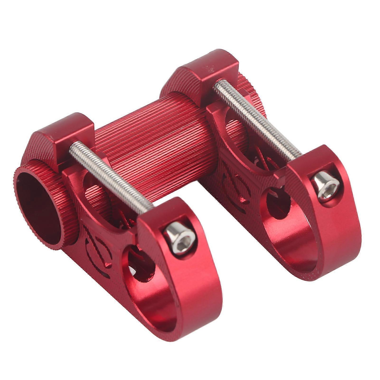 Ultralight Bike Adjustable Double Stem Folding Bicycle Handlebar DoubleStem Red