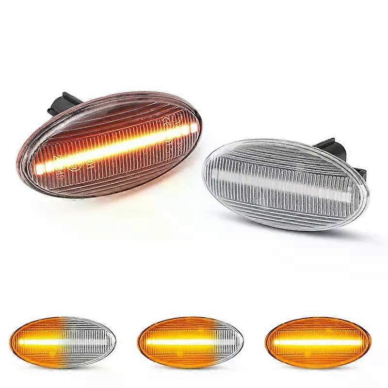 Compatible Dynamic LED Side Marker light For Subaru Forester Impreza XV Crosstrek Amber Fender Turn Signal Lights