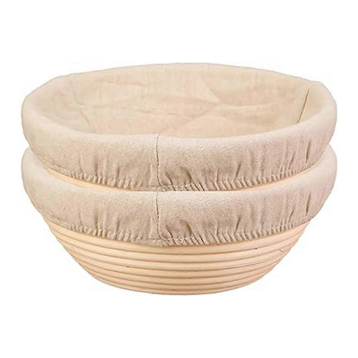 2PCS Bread Proofing Basket Cloth Cover Combination