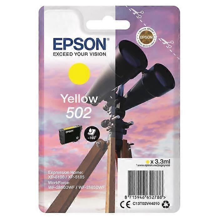 EPSON Διόφθαλμη κασέτα - Κίτρινο 502