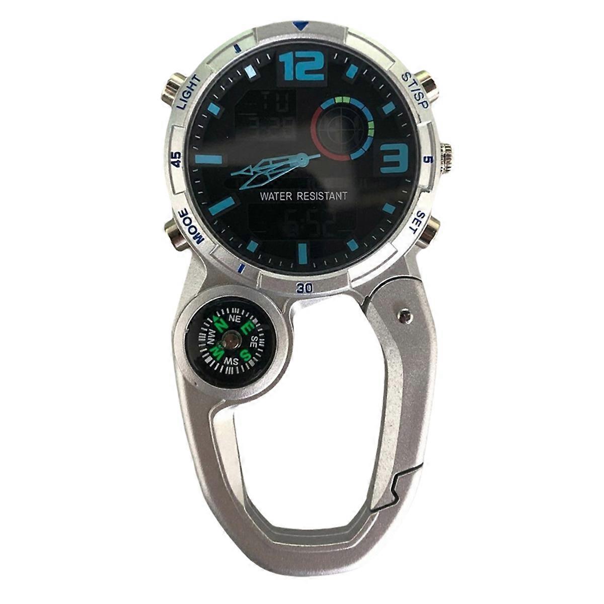 RoundScreen Outdoor Carabiner Watch with Compass Multi Functional Climbing Carabiner Watches for Me