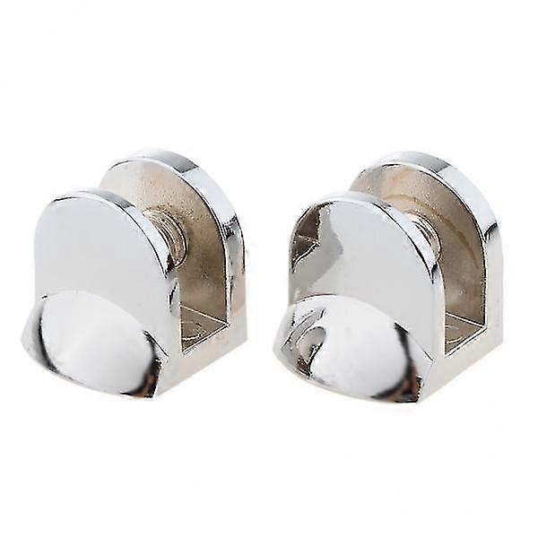 6x2pc Adjustable Zinc Alloy Fixed Glass Holder Flat Handrail Bracket 8-10mm