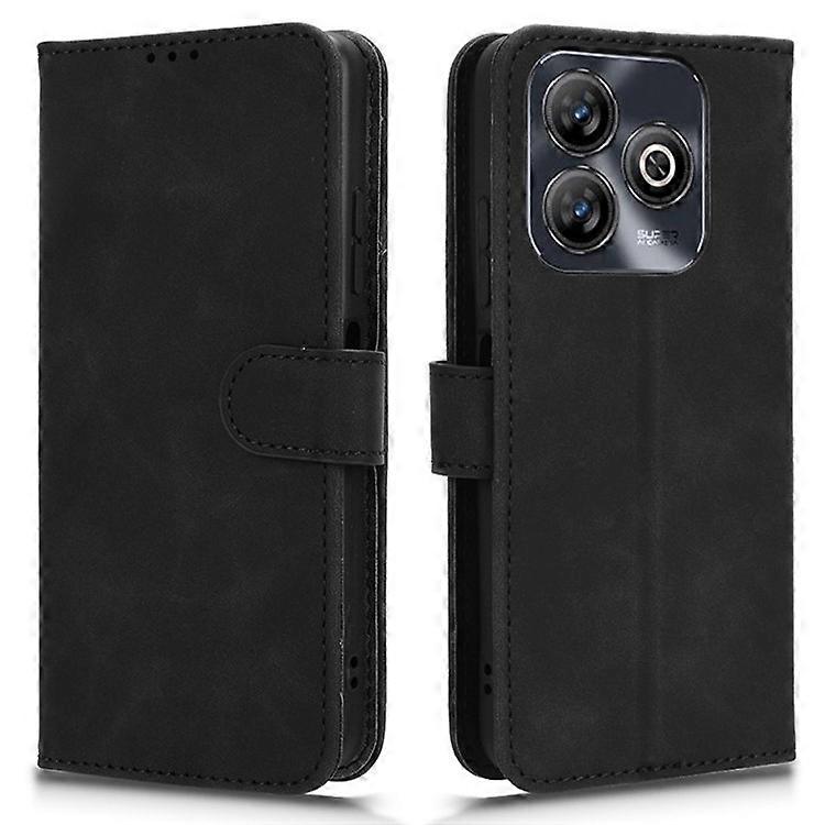 Compatible For ZTE Blade A75 4G Leather Case Skin-Feel Anti-Drop Wallet Flip Phone Cover