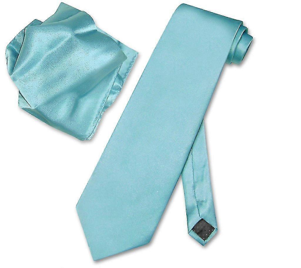 Solid NeckTie Handkerchief Men's Neck Tie Set ICM
