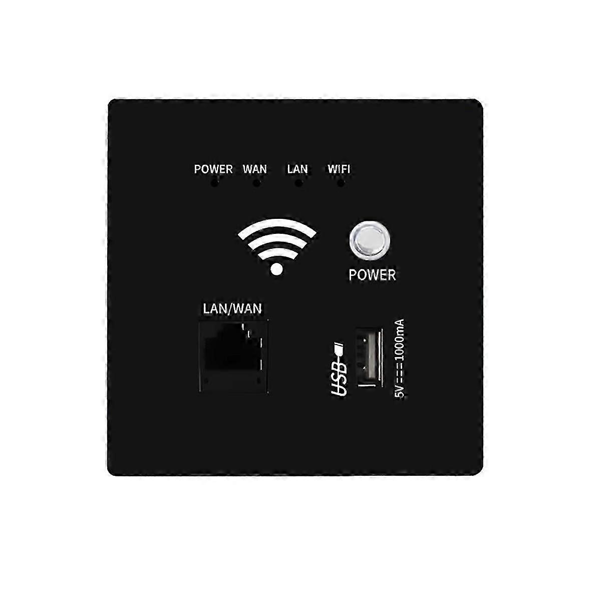 300 Mbit / s 2,4 GHz Wireless WiFi Router AP Relay Smart USB Steckdose Panel