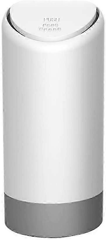 Car Trash Can with Lid,Mini Dust Bin Portable Silicone Trash Bin Garbage Can for Home Office,Car Side Door Cup Holder (white)