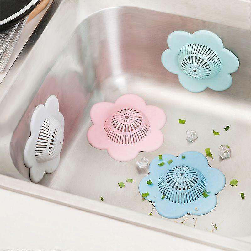 Flower-shaped Floor Drain Cover (White)