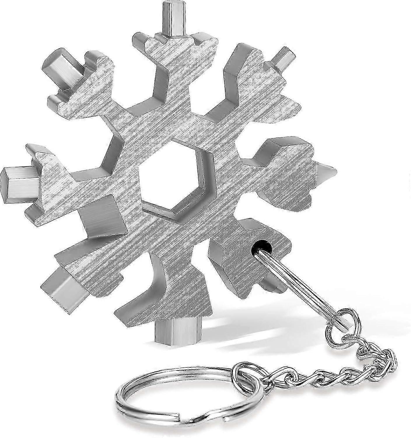 for snowflake, stainless steel bottle opener / wrench function, flat cross screwdriver kit