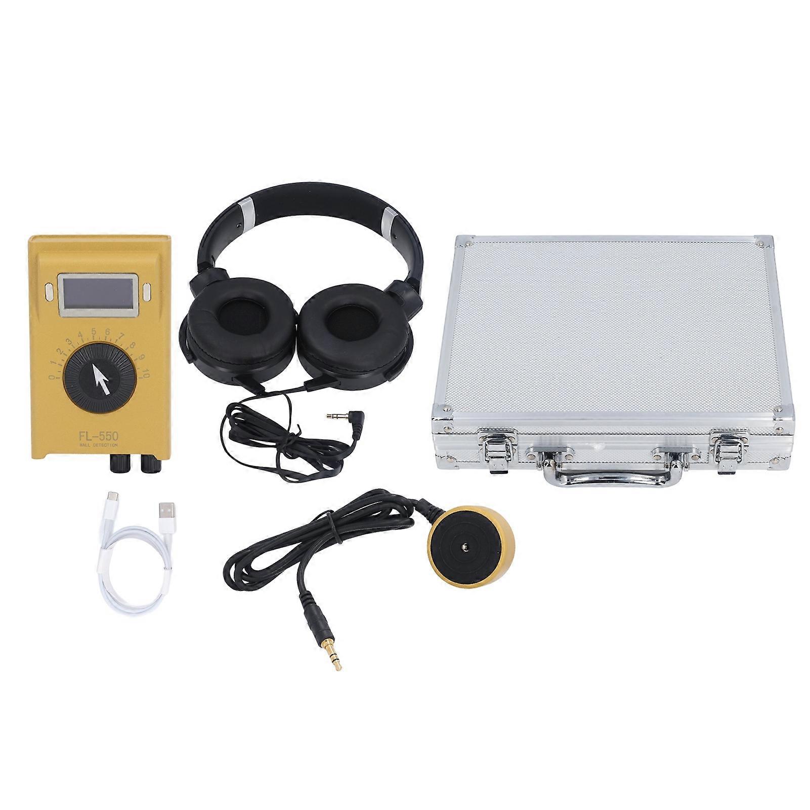 Pipe Leak Detector High Sensitivity Four Gear Adjustable Underground Water Tube Leakage Detection Kit