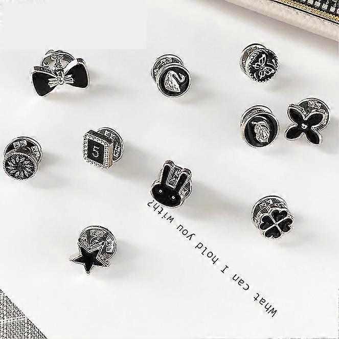10pcs Forhindre utilsigtet eksponering Knapper Broche Pins Badge
