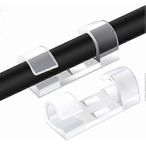 2025 Latest Model  60Pcs Cable Clips, Cable Tidy Clips with Strong Self Adhesive