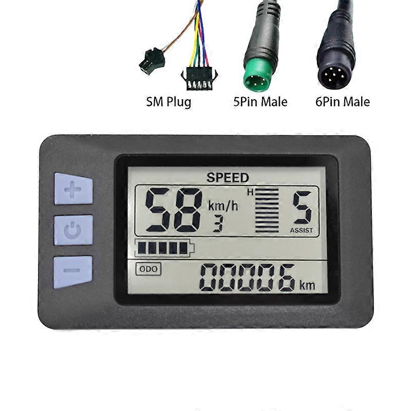 P3C LCD Display Dashboard Kleurrijk Scherm 24V 36V 48V 60V Elektrische