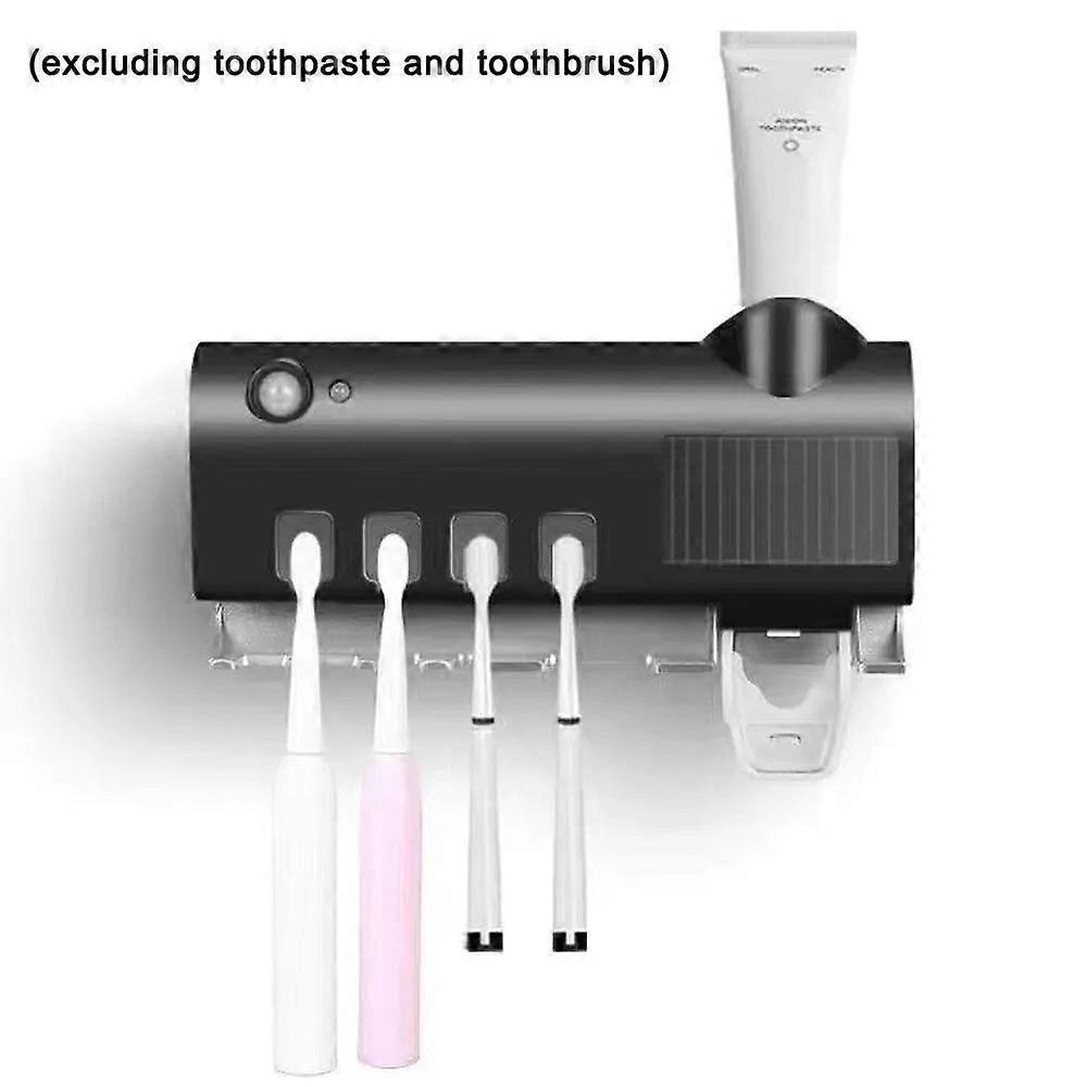Ultraviolet Toothbrush Sterilizer Holder Automatic Toothpaste Dispensers