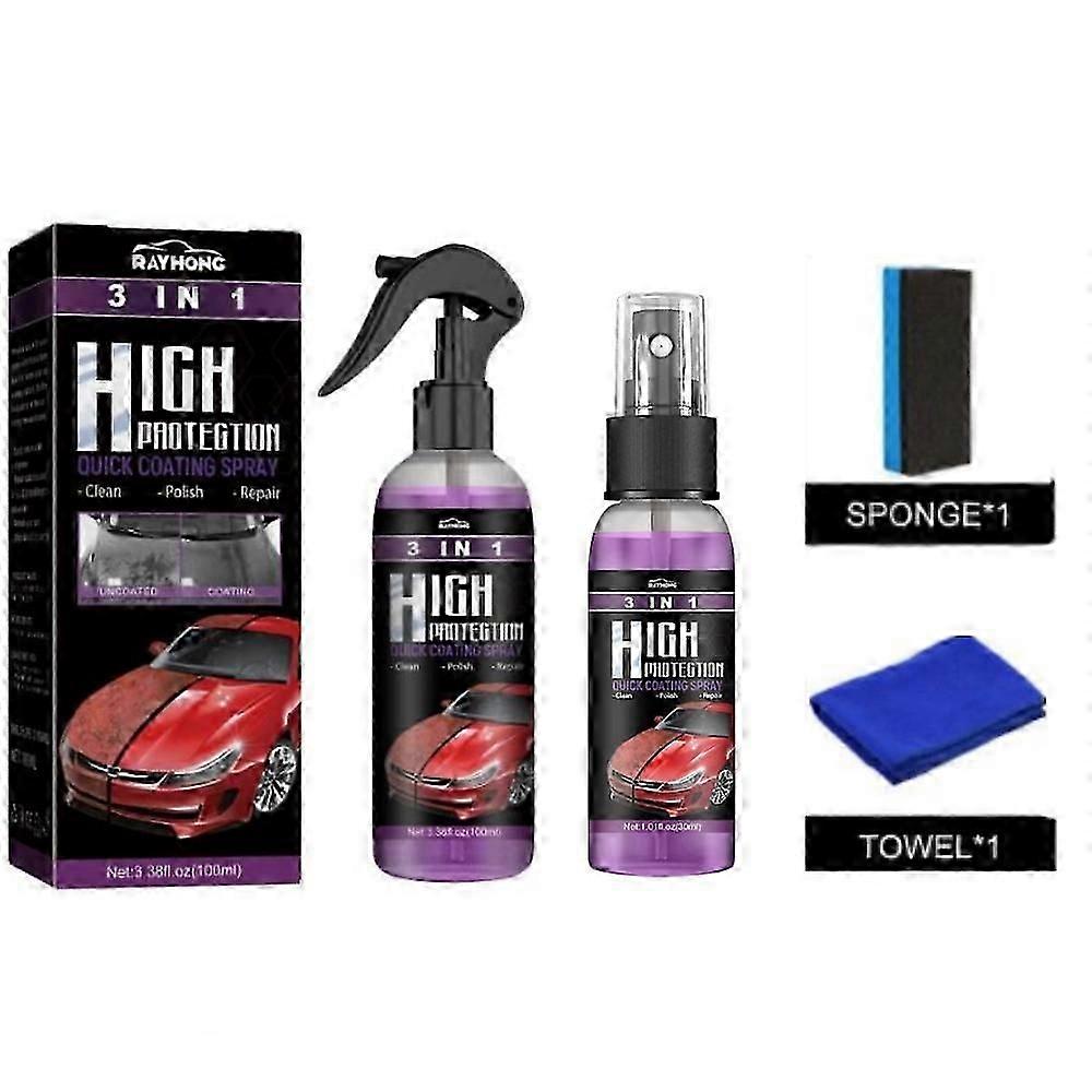 High Protection Quick Car Ceramic Coating Spray 3 in 1 -Fast Dispatch