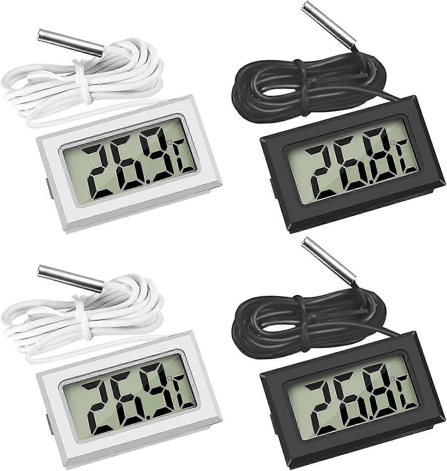 Mini Digital LCD Thermometer Temperature with Temperature Probe Sensor Tester for Refrigerator Freez