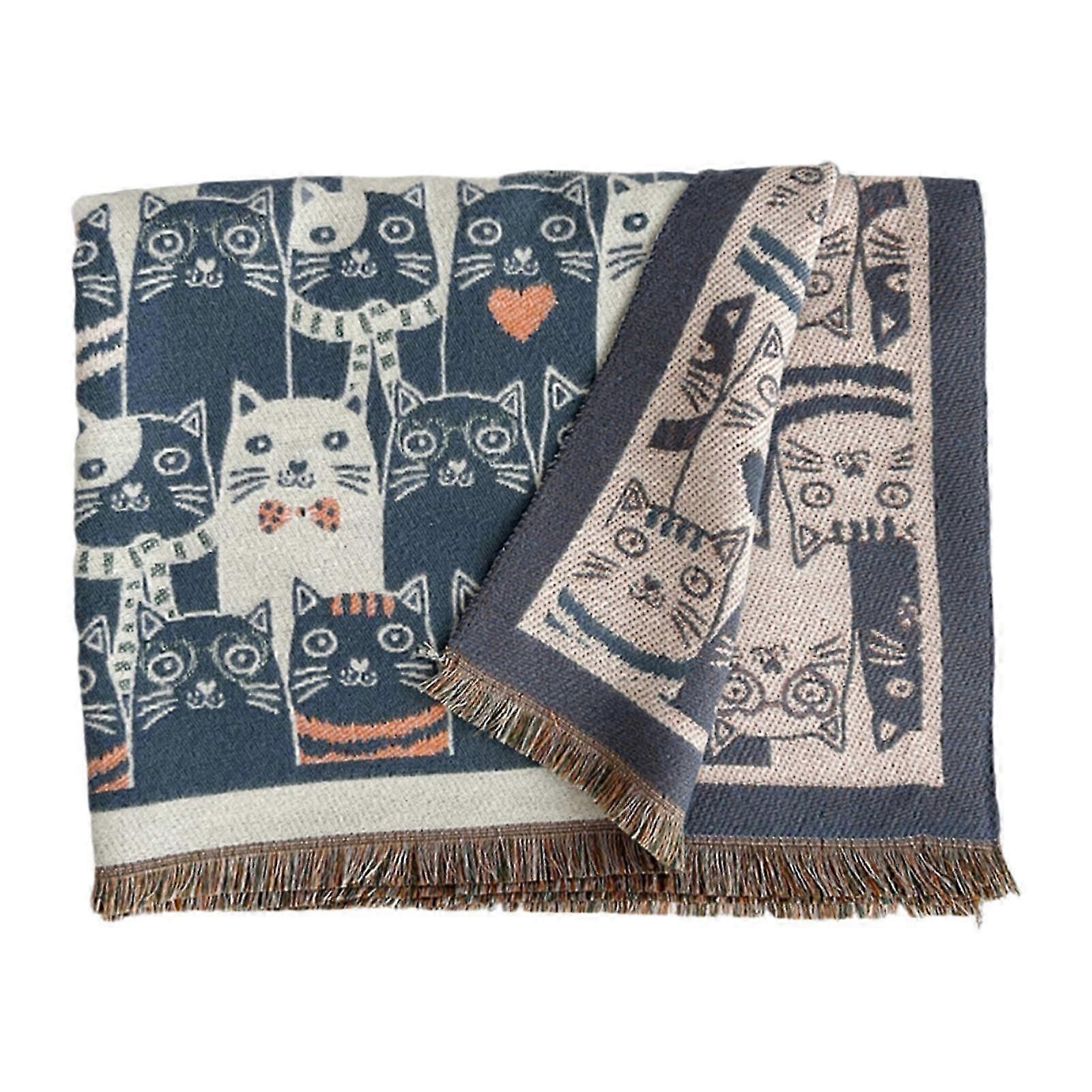 Kış Sıcak Şal Yumuşak Büyük Eşarp Kadınlar için Oturma Odası Akşam Etkinlikleri Yurt