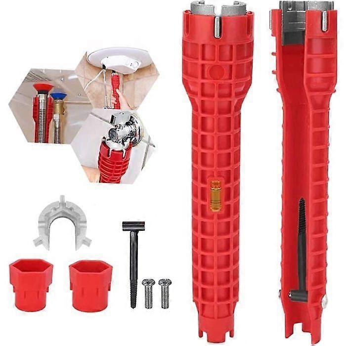 8 in 1 Faucet Wrench Tool - Non-Slip Faucet and Sink Installer - Plumbing Pipe Wrench Tool - Wrench Tool
