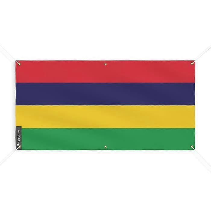 Mauritius Flag Banner 6 Grommets 40x80cm Polyester