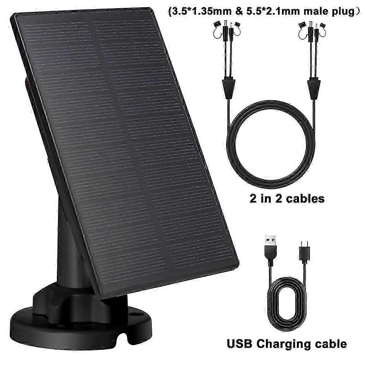 12V/1A 6V/2A Solar Panel for Security Camera Home Light System